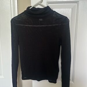 mesh turtleneck